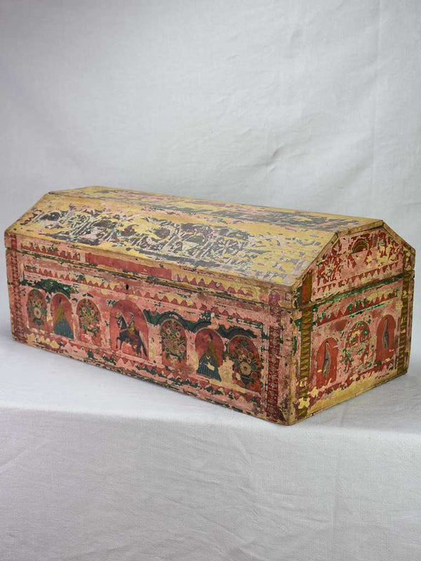 18th Century wooden chest with original patina 33½"