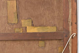 Large antique still life painting with copper, onions cabbage 44" x 37""