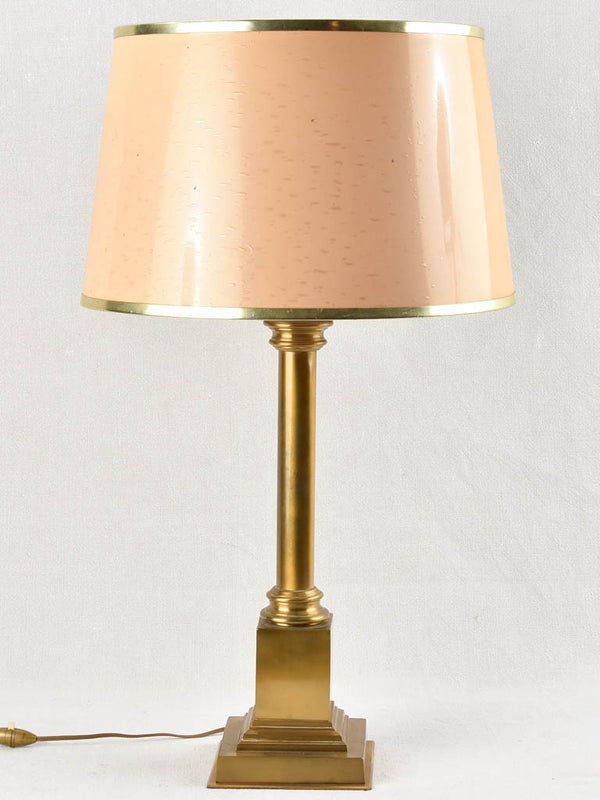 'Vintage gilded metal table lamp'