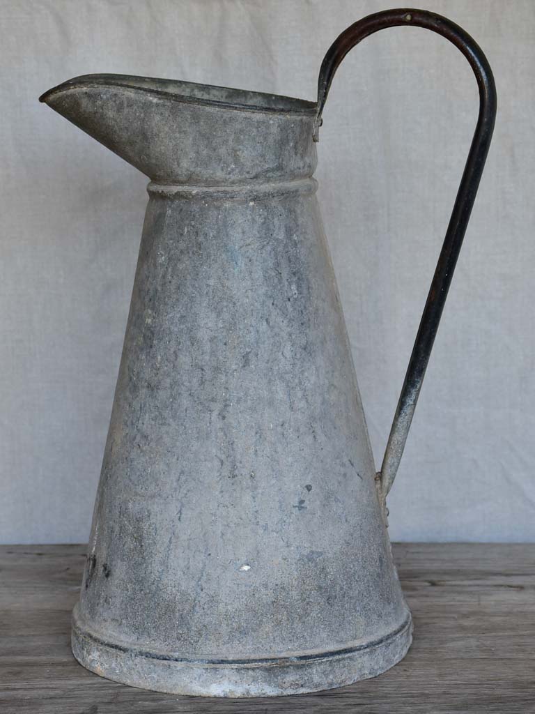 Antique French zinc pitcher
