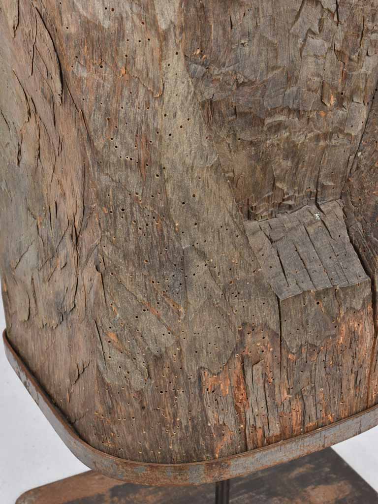 Age-worn rustic Italian wooden artifact