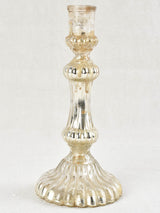 Antique French Mercury Glass Candlestick