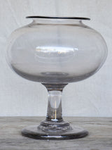 Large antique French glass apothecary jar