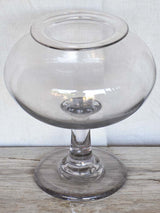 Large antique French glass apothecary jar