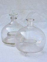 Two 19th century French wasp traps blown glass