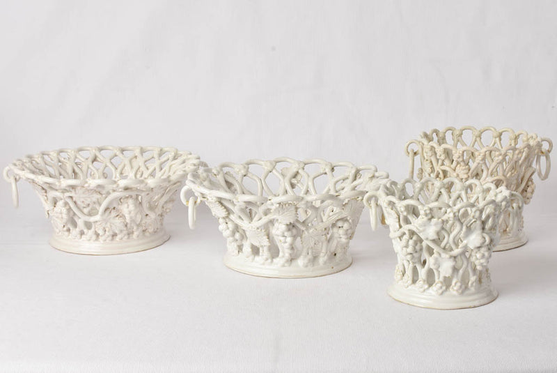 Provincial French ceramic baskets by Tessier