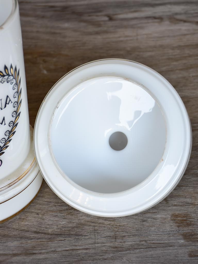 Tabacum 19th Century French apothecary jar - opaline