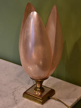 Three Liane Rougier perspex tulip lamps