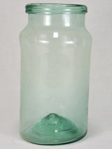 Small early 19th-century blown glass preserving jar 14½"