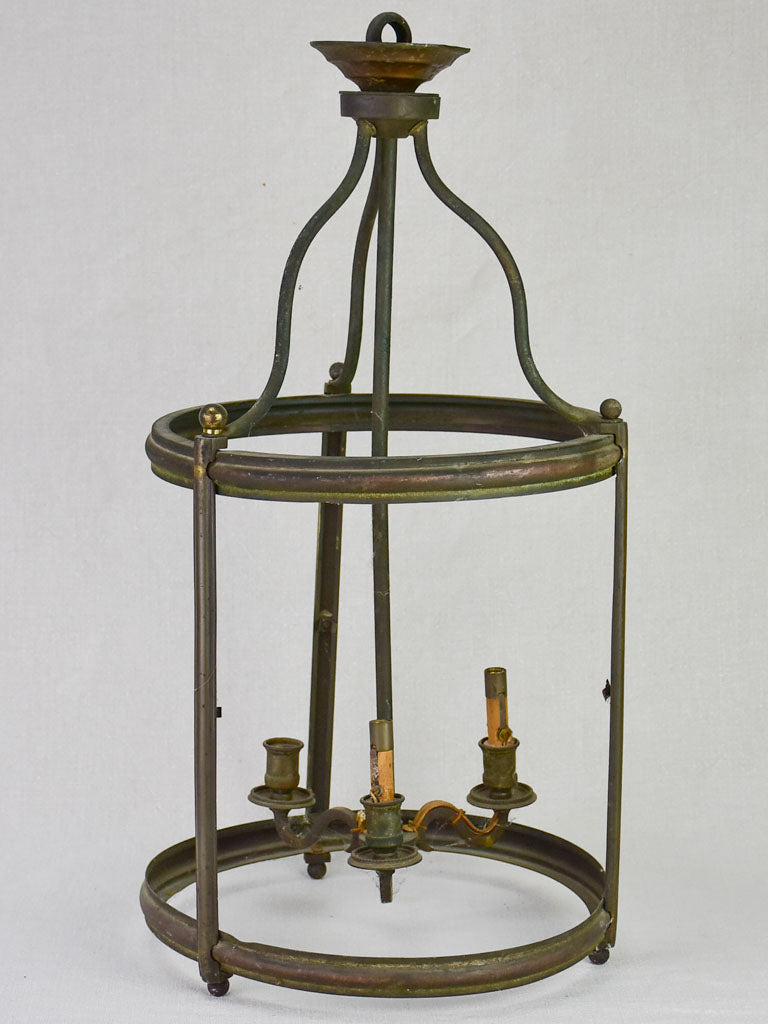 Rustic 19th Century French lantern - iron 23¾"