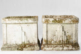 Pair of large modern square planters 19"