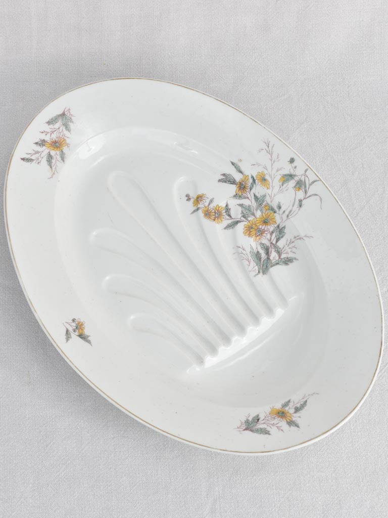 Big serving platter, early-20th-century 15¼ x 22"