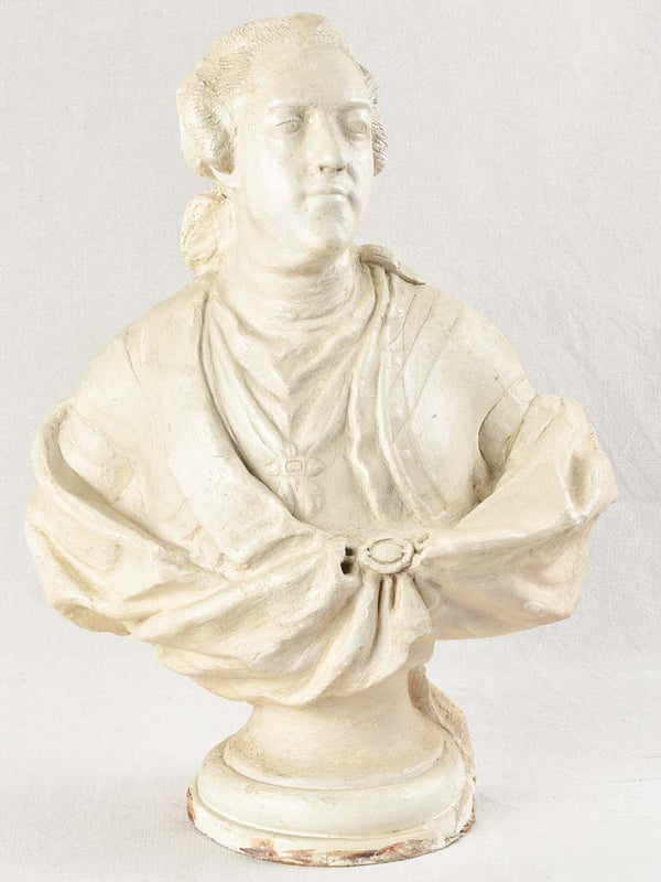 19TH CENTURY PORTRAIT SCULPTURE OF LOUIS XVI 20"