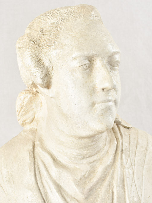 Aged plaster sculpture of Louis XVI