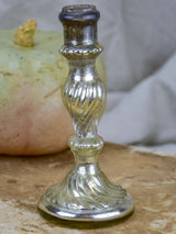 Petite 19th Century French mercury glass candlestick
