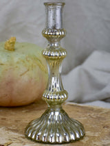 Antique French mercury glass candlestick
