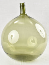 Twentieth-century round demijohn glass artifact