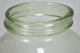 Early 19th-century blown glass preserving jar - clear with round base 17"