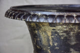 Two 19th Century cast iron Medici urns - black