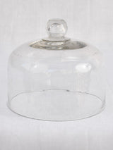 Early-20th-century patisserie blown glass dome 8¾"
