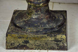 Two 19th Century cast iron Medici urns - black