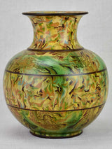 Antique Round Vase Pichon Uzes signed