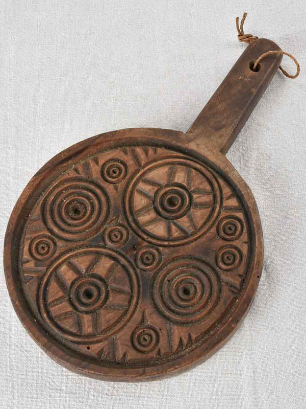 Antique French butter mold 8"