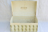 18th century French lace box covered in paper 17¾"