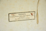 18th century French lace box covered in paper 17¾"