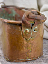 Antique French copper fish kettle