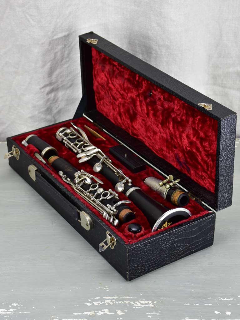 Vintage, French, Ebony, 1950's, Elegant Clarinet