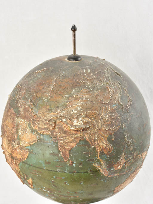 19th-century three-dimensional terrain globe