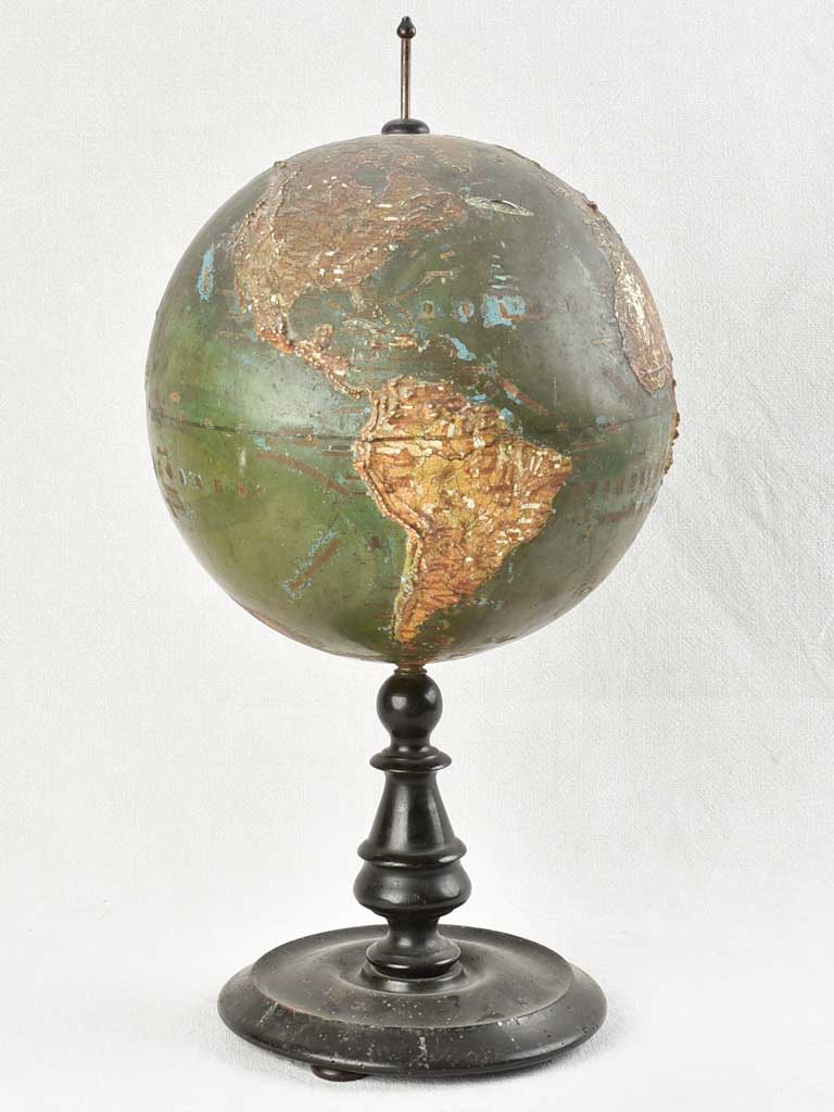Charming vintage study room world globe