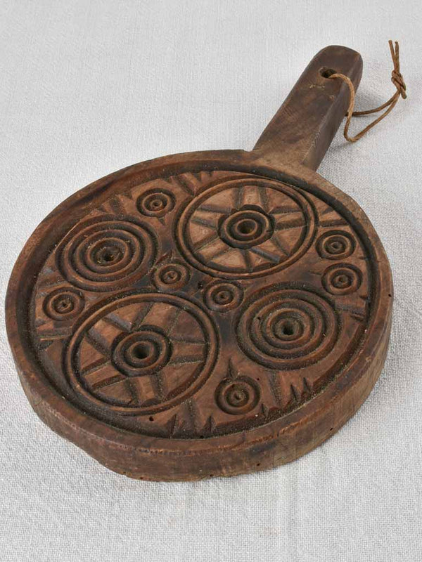 Antique French butter mold 8"