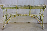 Late 19th Century French Arras garden bench with claw feet