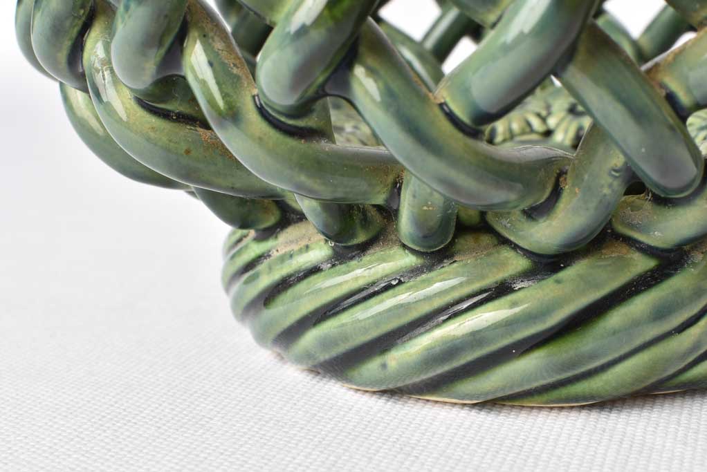 Small fruit bowl green / gray Vallauris 8"