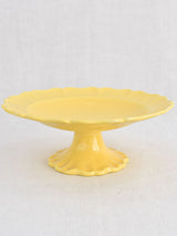 Vintage French dinnerware with yellow glaze