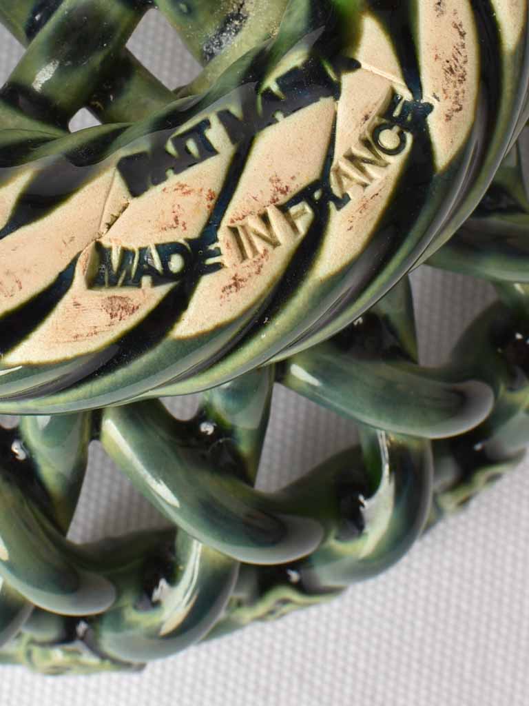 Small fruit bowl green / gray Vallauris 8"
