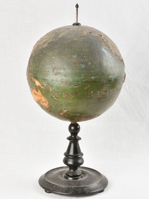 Historical desk-sized world globe 19th-century