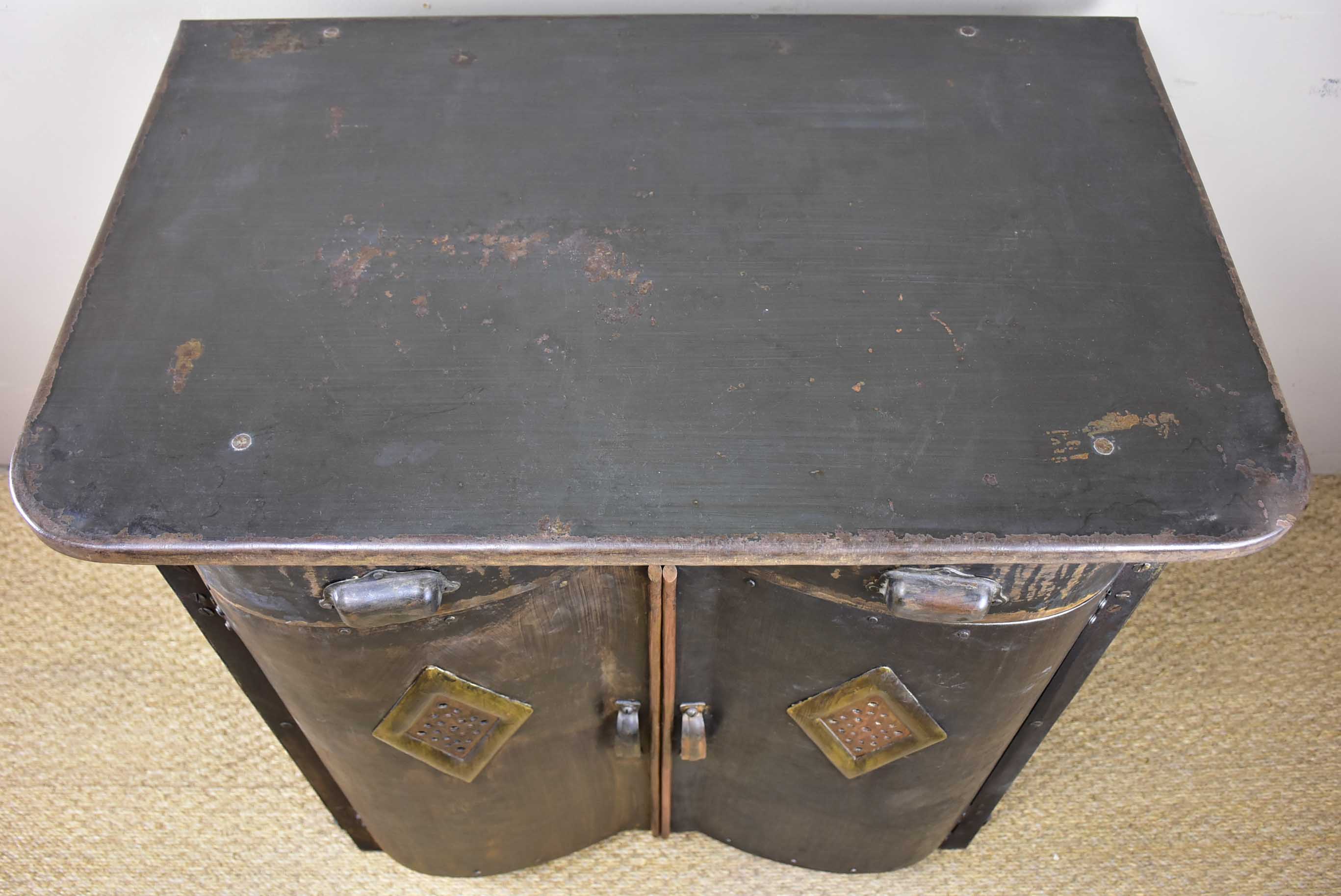 Antique French metal food store