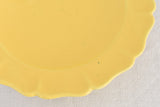 Vintage French dinnerware with yellow glaze