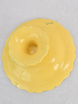Vintage French dinnerware with yellow glaze