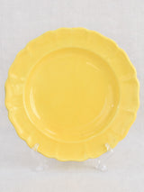 Vintage French dinnerware with yellow glaze