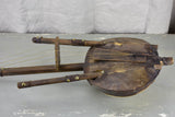Old-fashioned animal skin African guitar