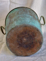 19th Century French copper cooking pot with lid 12¼"
