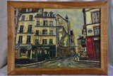 Vintage painting of Paris, near the Sorbonne 22½" x 16½"