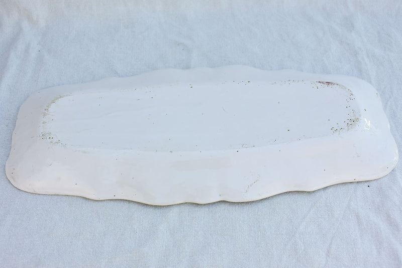 Large early 20th century French platter - white 23¾"