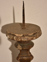 Large rustic 19th century Italian candlestick
