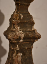Large rustic 19th century Italian candlestick