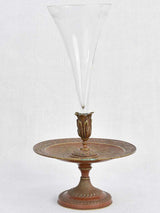 Antique French bronze-mounted crystal vase